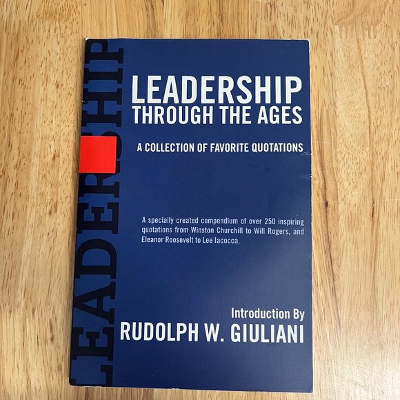 Leadership Through the Ages: A Collection of Favorite Quotations Paperback Book - Picture 2 of 2